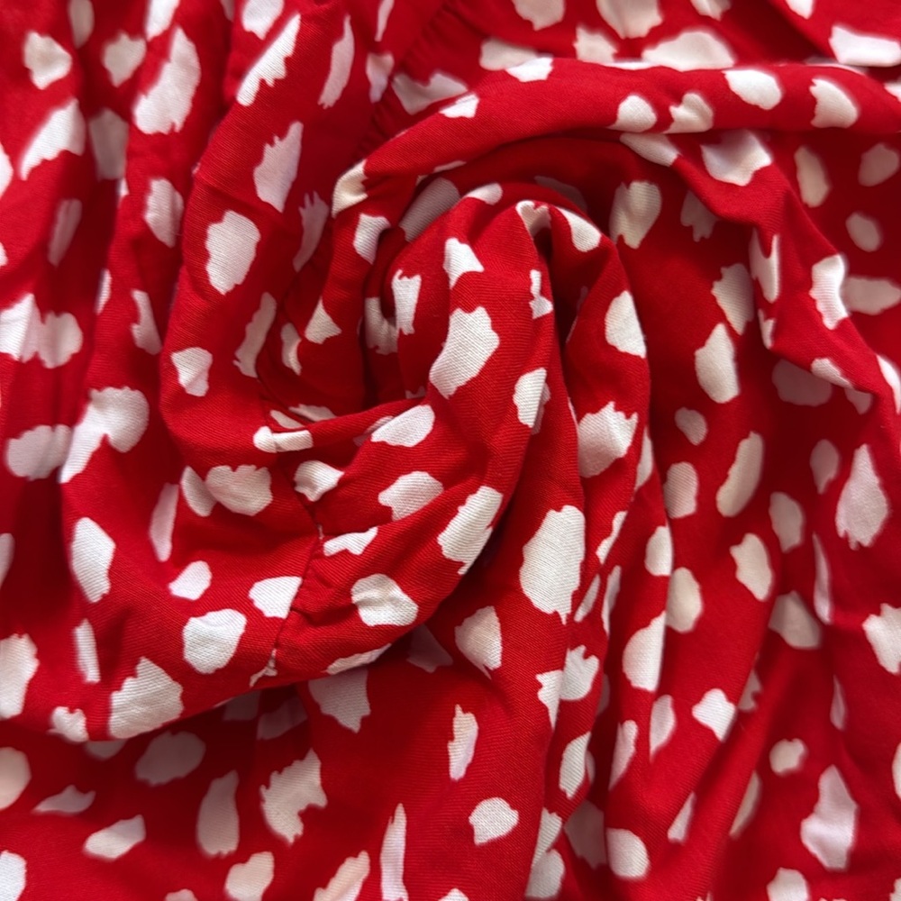 Red Halter Top Casual Flowy Dress - Picture 4 of 4